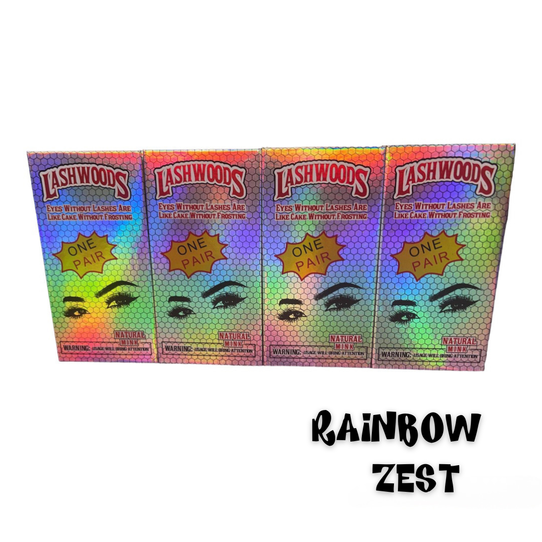 LASHWOODS RAINBOW ZEST 3D 25MM MINK EYELASH EXTENTIONS