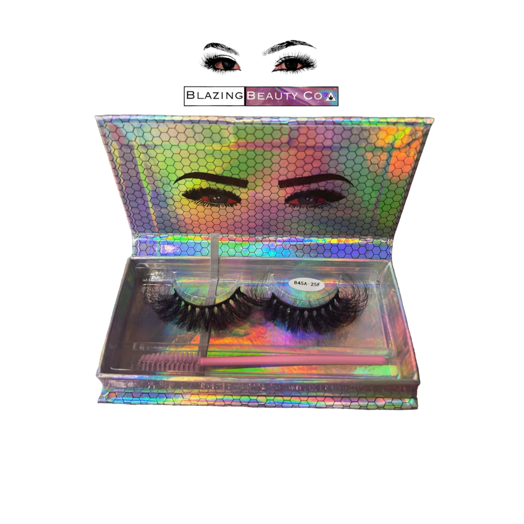 LASHWOODS RAINBOW ZEST 3D 25MM MINK EYELASH EXTENTIONS