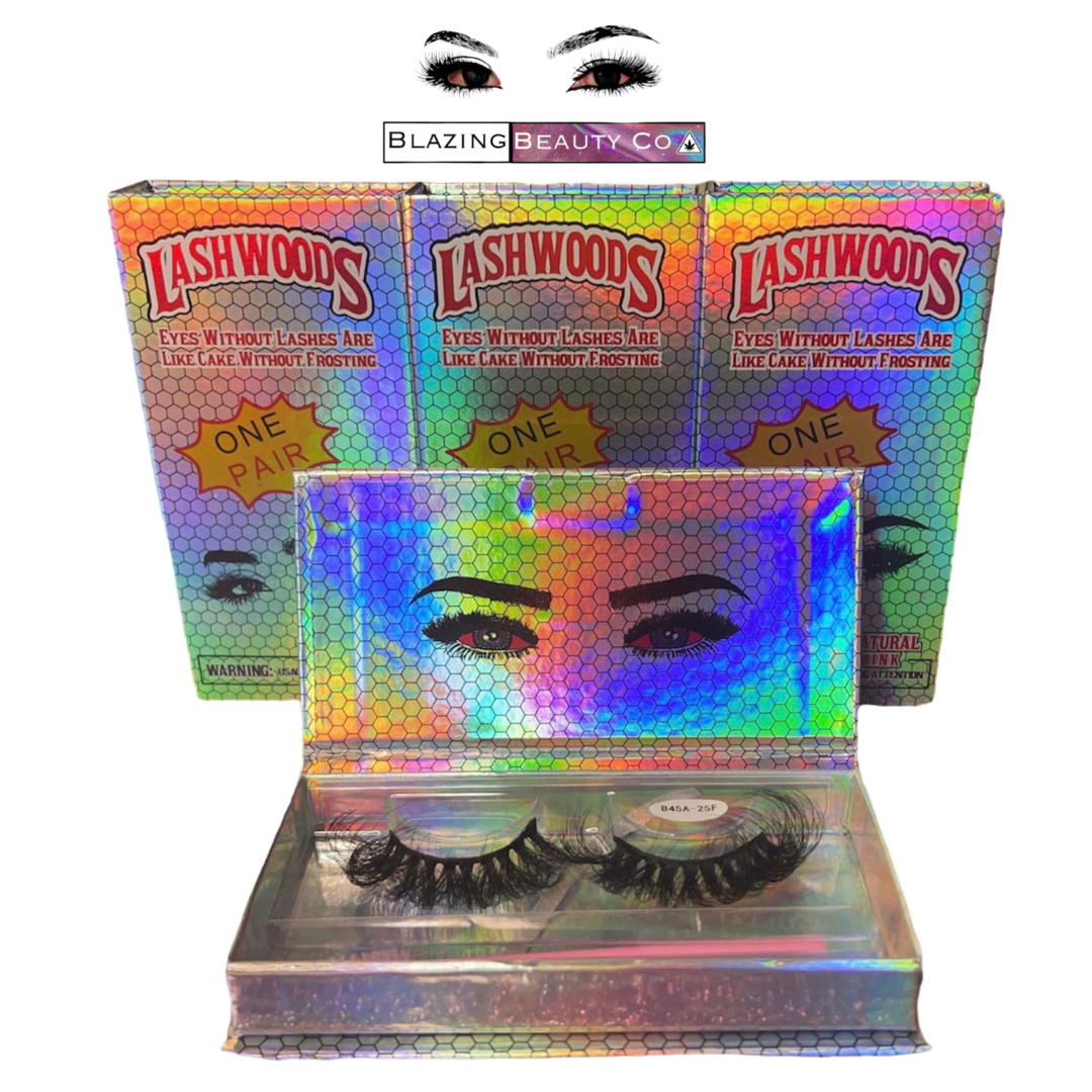 LASHWOODS RAINBOW ZEST 3D 25MM MINK EYELASH EXTENTIONS