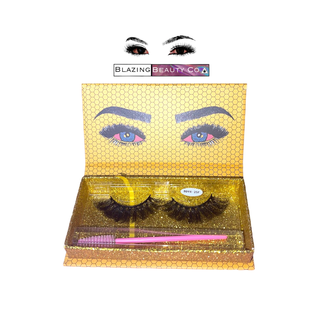 LASHWOODS PINEAPPLE EXPRESS 3D 25MM MINK EYELASHES